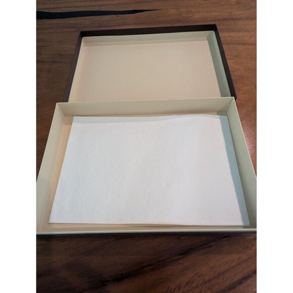 Louis Vuitton Brown Gift Box With Ribbon & Tissue Paper 12x8x2.5 - Picture 3 of 16